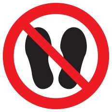 Panneau NE PAS MARCHER OU STATIONNER A Taliaplast 727351 | 727351