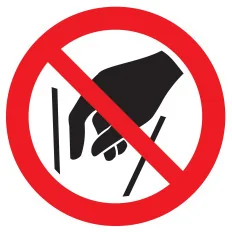 Panneau NE PAS METTRE LES MAINS NORMAS Taliaplast 724329 | 724329