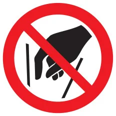 Panneau NE PAS METTRE LES MAINS D.420m Taliaplast 723329 | 723329