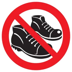 Panneau CHAUSSURES INTERDITES NORMASIG Taliaplast 723313 | 723313
