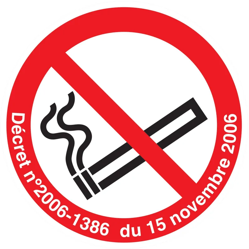 Panneau DEFENSE DE FUMER + DECRET NORM Taliaplast 724302 | 724302 Panneau DEFENSE DE FUMER + DECRET NORM Taliaplast 724302 | 724302