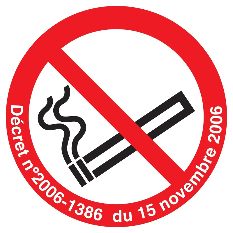 Panneau DEFENSE DE FUMER + DECRET NORM Taliaplast 727302 | 727302 Panneau DEFENSE DE FUMER + DECRET NORM Taliaplast 727302 | 727302