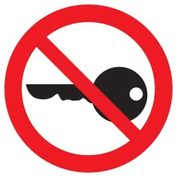 Panneau DEMARRAGE INTERDIT NORMASIGN A Taliaplast 722323 | 722323