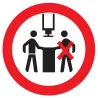Panneau INTERDIT A PLUS D'UNE PERSONNE Taliaplast 724332 | 724332
