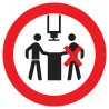 Panneau INTERDIT A PLUS D'UNE PERSONNE Taliaplast 727332 | 727332