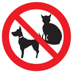 Panneau INTERDIT AUX ANIMAUX NORMASIGN Taliaplast 724299 | 724299