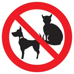 Panneau INTERDIT AUX ANIMAUX NORMASIGN Taliaplast 727299 | 727299