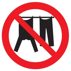 Panneau INTERDIT D' ETENDRE DU LINGE D Taliaplast 724336 | 724336