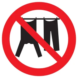 Panneau INTERDIT D' ETENDRE DU LINGE D Taliaplast 723336 | 723336
