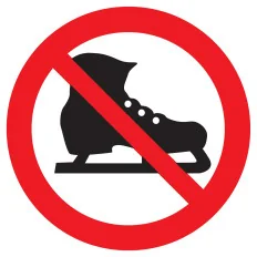 Panneau PATINS INTERDITS D.180mm Taliaplast 727343 | 727343