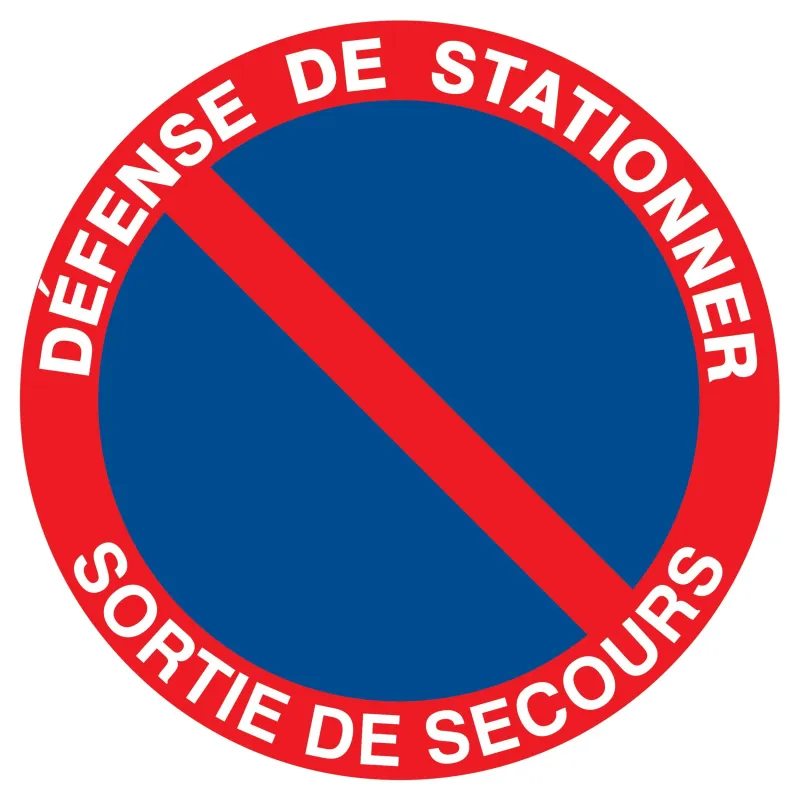 Panneau DEFENSE DE STATIONNER SORTIE D Taliaplast 723210 | 723210
