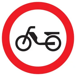 Panneau INTERDIT AUX CYCLOMOTEURS NORM Taliaplast 724292 | 724292