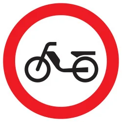 Panneau INTERDIT AUX CYCLOMOTEURS NORM Taliaplast 727292 | 727292