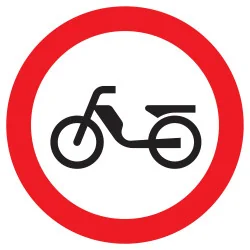Panneau INTERDIT AUX CYCLOMOTEURS D.30 Taliaplast 722292 | 722292