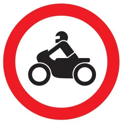 Panneau INTERDIT AUX MOTOS D.80mm Taliaplast 724293 | 724293