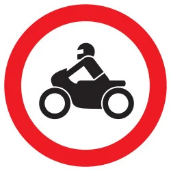 Panneau INTERDIT AUX MOTOS NORMASIGN A Taliaplast 722293 | 722293
