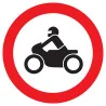 Panneau INTERDIT AUX MOTOS D.420mm Taliaplast 723293 | 723293