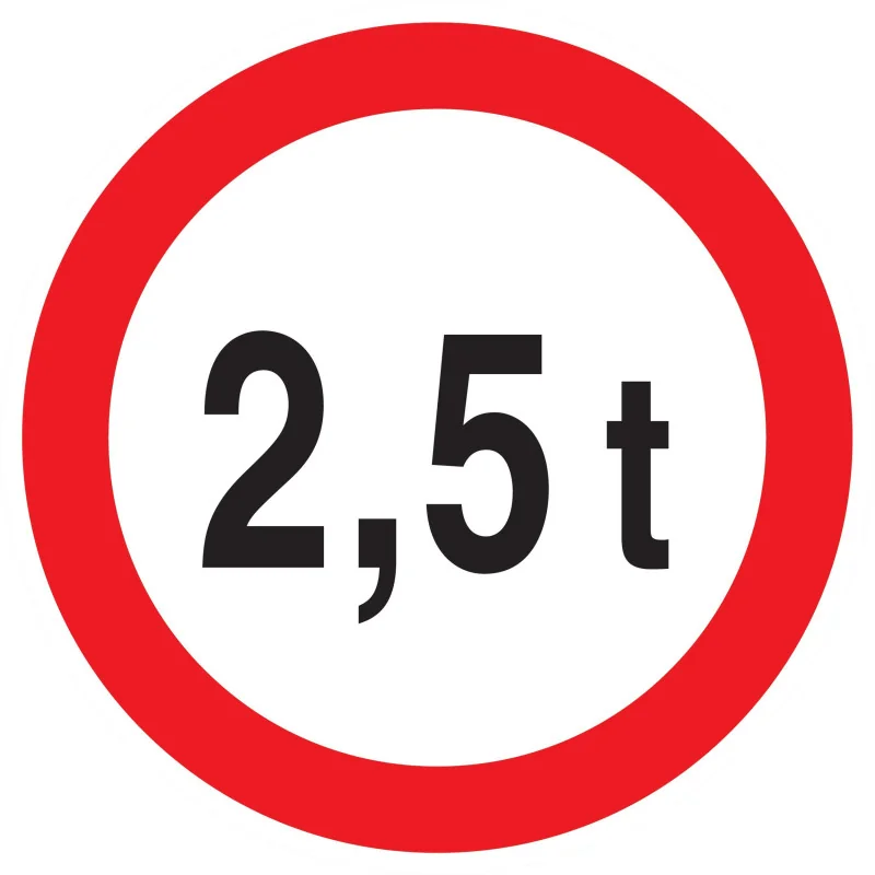Panneau INTERDIT AU PLUS DE 2.5 TONNES Taliaplast 727282 | 727282 Panneau INTERDIT AU PLUS DE 2.5 TONNES Taliaplast 727282 | 727282