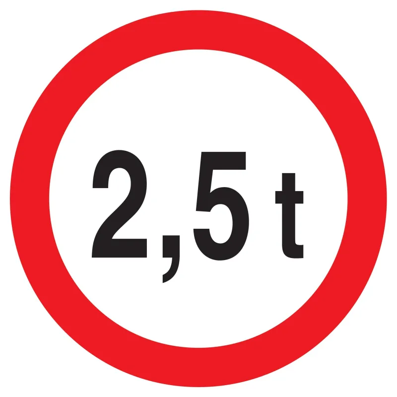 Panneau INTERDIT AUX PLUS DE +2.5 TONN Taliaplast 723282 | 723282 Panneau INTERDIT AUX PLUS DE +2.5 TONN Taliaplast 723282 | 723282