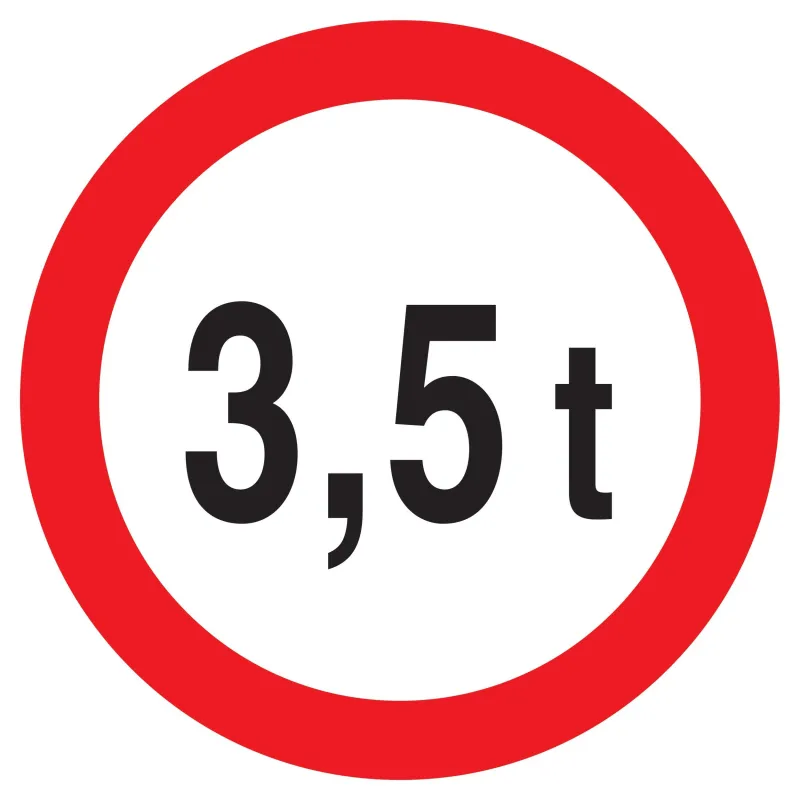Panneau INTERDIT AU PLUS DE 3.5 TONNES Taliaplast 722283 | 722283 Panneau INTERDIT AU PLUS DE 3.5 TONNES Taliaplast 722283 | 722283