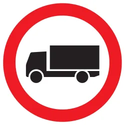 Panneau INTERDIT AUX POIDS LOURDS NORM Taliaplast 727284 | 727284