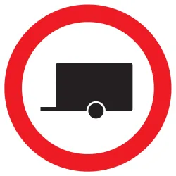Panneau INTERDIT AUX REMORQUES NORMASI Taliaplast 722295 | 722295