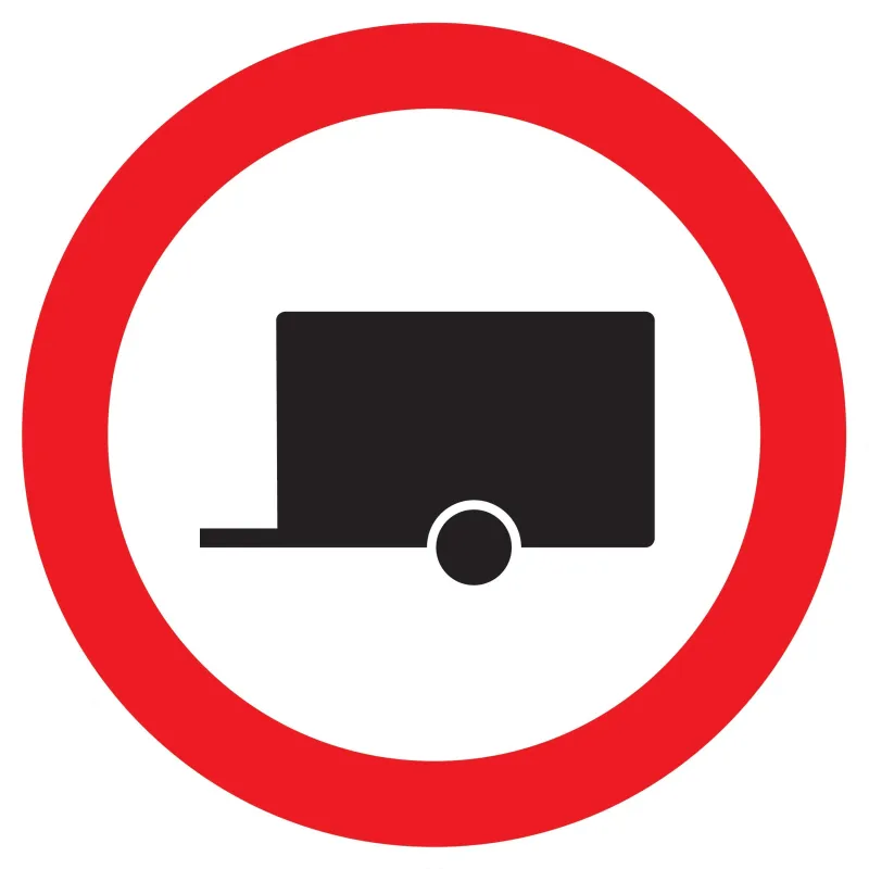 Panneau INTERDIT AUX REMORQUES NORMASI Taliaplast 722295 | 722295