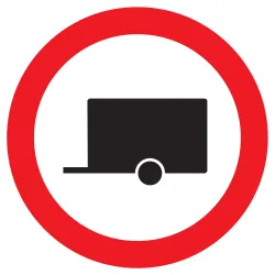 Panneau INTERDIT AUX REMORQUES D.420mm Taliaplast 723295 | 723295