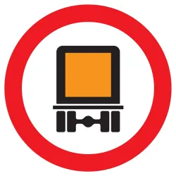 Panneau INTERDIT AUX TRANSPORTS DES MA Taliaplast 727285 | 727285