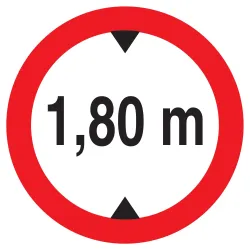 Panneau INTERDIT AUX VEHICULES DE PLUS Taliaplast 727272 | 727272