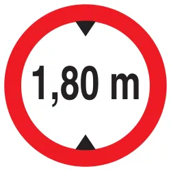 Panneau INTERDIT AUX VEHICULES DE PLUS Taliaplast 722272 | 722272