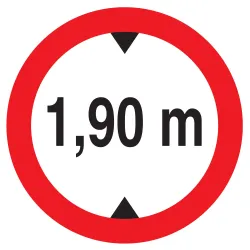 Panneau INTERDIT AUX VEHICULES DE PLUS Taliaplast 724273 | 724273