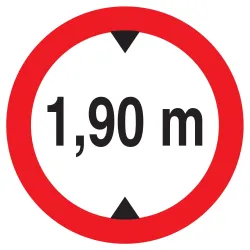 Panneau INTERDIT AUX VEHICULES DE PLUS Taliaplast 723273 | 723273