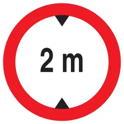 Panneau INTERDIT AUX VEHICULES DE PLUS Taliaplast 723274 | 723274