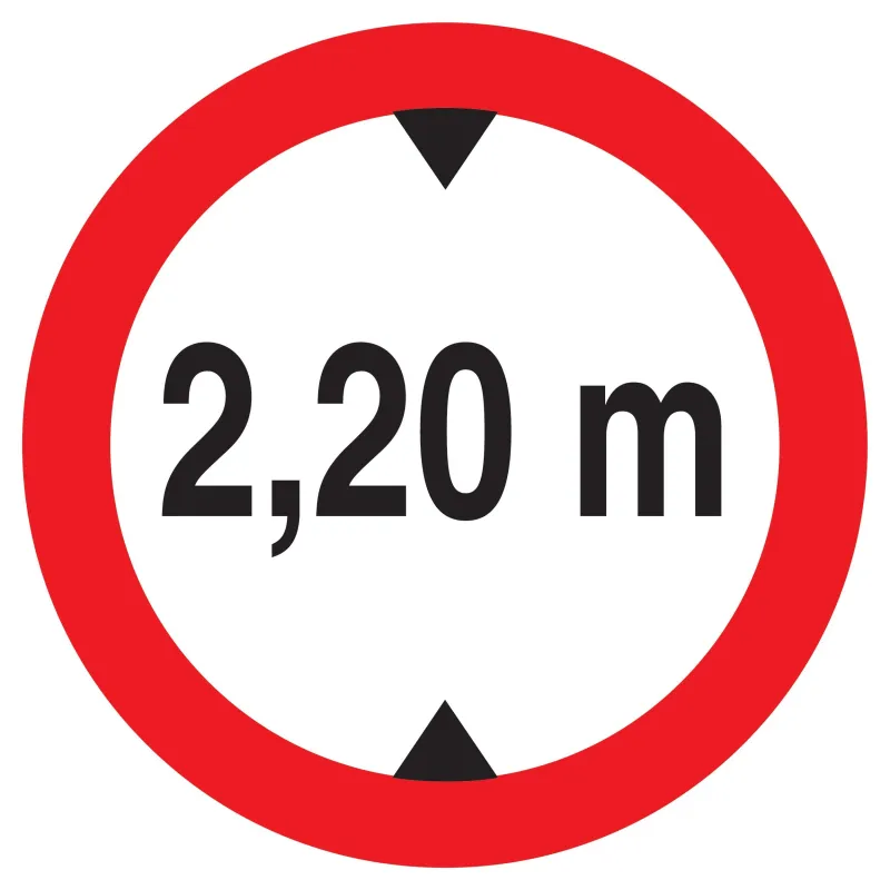 Panneau INTERD.VEHIC.DE +2.20M DE HAUT Taliaplast 722275 | 722275 Panneau INTERD.VEHIC.DE +2.20M DE HAUT Taliaplast 722275 | 722275