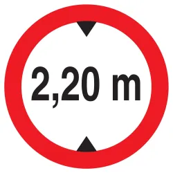 Panneau INTERDIT AUX VEHICULES DE PLUS Taliaplast 723275 | 723275
