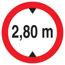 Panneau INTERDIT AUX VEHICULES DE PLUS Taliaplast 727277 | 727277