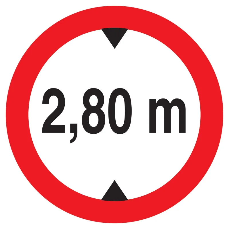 Panneau INTERD.VEHIC.DE +2.80M DE HAUT Taliaplast 722277 | 722277 Panneau INTERD.VEHIC.DE +2.80M DE HAUT Taliaplast 722277 | 722277