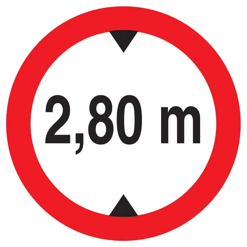 Panneau INTERD.VEHIC.DE +2.80M DE HAUT Taliaplast 723277 | 723277 Panneau INTERD.VEHIC.DE +2.80M DE HAUT Taliaplast 723277 | 723277