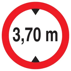 Panneau INTERDIT AUX VEHICULES DE PLUS Taliaplast 727278 | 727278