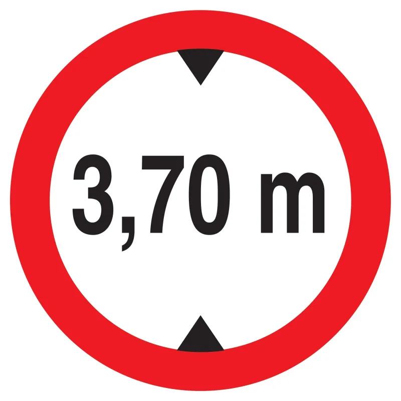 Panneau INTERD.VEHIC.DE +3.70M DE HAUT Taliaplast 722278 | 722278