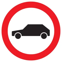 Panneau INTERDIT AUX VEHICULES NORMASI Taliaplast 727297 | 727297