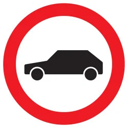 Panneau INTERDIT AUX VEHICULES NORMASI Taliaplast 722297 | 722297
