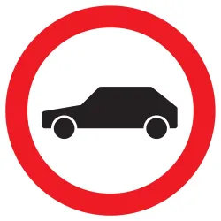 Panneau INTERDIT AUX VEHICULES NORMASI Taliaplast 723297 | 723297