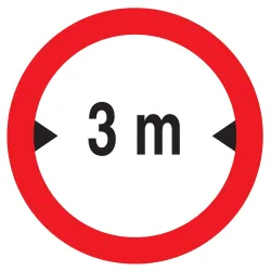 Panneau INTERDIT AUX VEHICULES DE PLUS Taliaplast 724280 | 724280