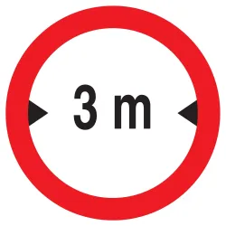 Panneau INTERDIT AUX VEHICULES DE PLUS Taliaplast 723280 | 723280
