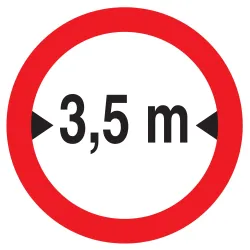Panneau INTERDIT AUX VEHICULES DE PLUS Taliaplast 724281 | 724281