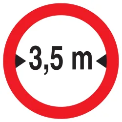 Panneau INTERDIT AUX VEHICULES DE PLUS Taliaplast 727281 | 727281