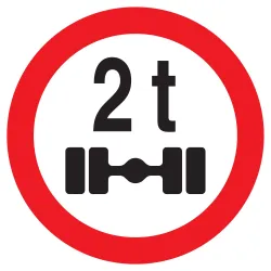 Panneau INTERDIT VEHICULES PESANT S/UN Taliaplast 727288 | 727288
