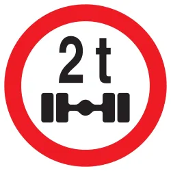 Panneau INTERDIT VEHICULES PESANT S/UN Taliaplast 722288 | 722288